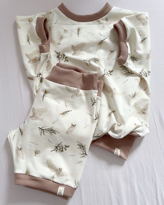 Ensemble Léon court Edwige Bord cote marron clair taille KIYAYA