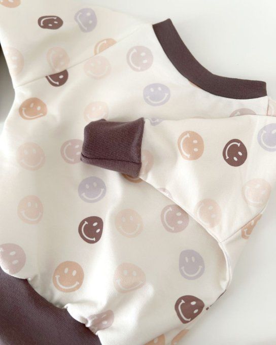 Ensemble Léon Long Smiley et choco glacé (pantalon droit) taille LUPETTI