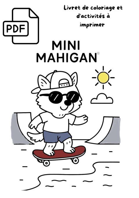 Livret de coloriage et d'activités Skateboard