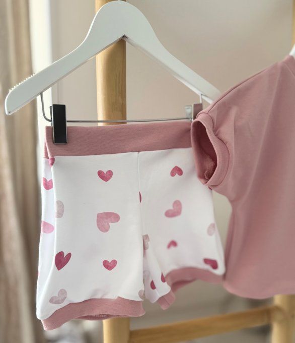 Ensemble Léon Court taille KIYAYA à partir de 90cm  Blush Tendresse