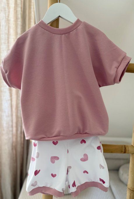 Ensemble Léon Court taille KIYAYA à partir de 90cm  Blush Tendresse