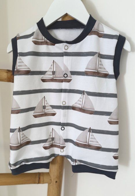 Combinaison Gaby Bord de mer TAILLE LOUVETEAUX  à partir de 52/54cm 
