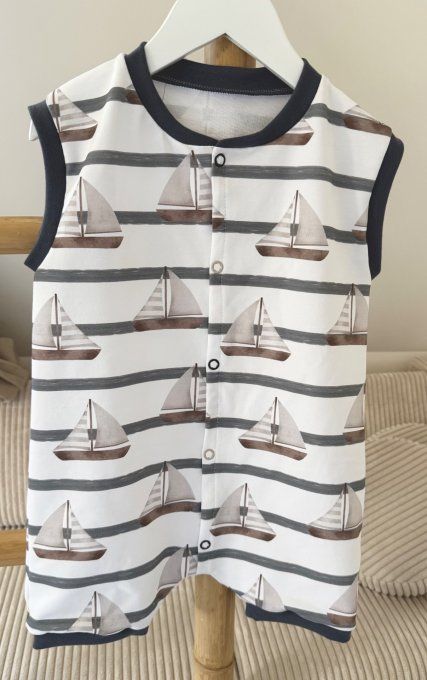 Combinaison Gaby Bord de mer  TAILLE LUPETTI à partir de 72cm 