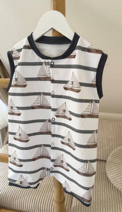 Combinaison Gaby Bord de mer  TAILLE LUPETTI à partir de 72cm 