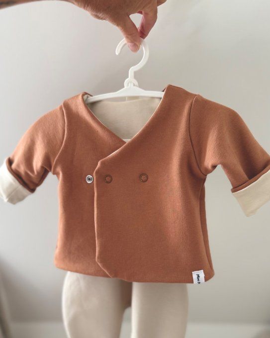 Cache-Coeur Réversible Version Unis ou Version Motif/Unis Taille loupiot