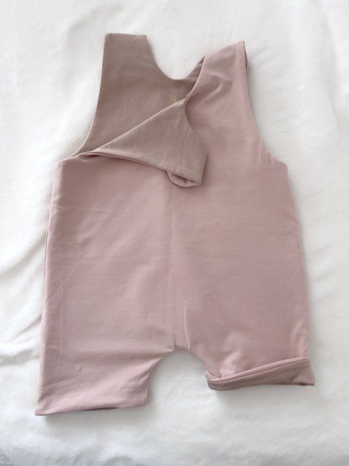 Barboteuse loose taille LUPETTI rose réversible marron clair 