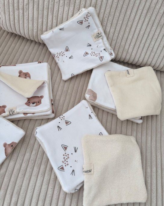 Lingettes lavables 