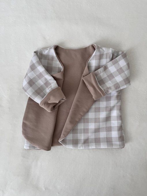 Cache-Coeur Réversible Version Unis ou Version Motif/Unis Taille loupiot