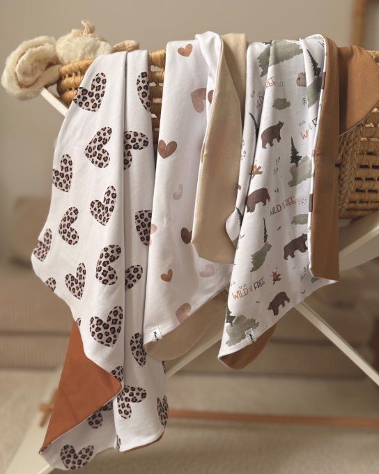 Couverture nomade AZURE taille 70X100 cm 