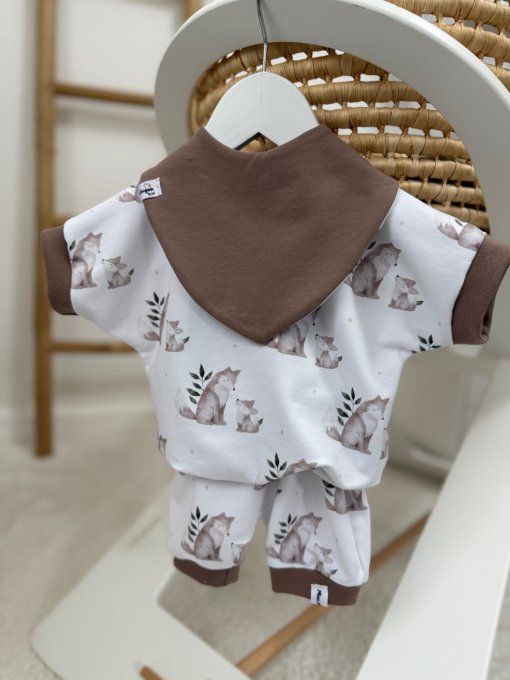 Léon court Mama Lou + Taupe et kaki Taille Louveteaux à partir de 52/54cm 