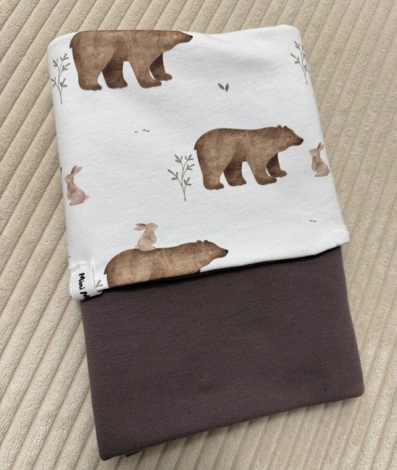 Couverture nomade AZURE taille 45X60 cm Essentiel Naissance AU CHOIX