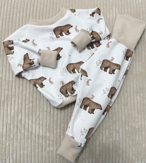 Léon Long Lapi'Noun + Sable doux  TAILLE LOUVETEAUX A PARTIR DE 52 CM