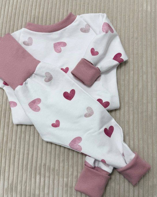 Léon Long blush tendresse et baby rose TAILLE LOUVETEAUX A PARTIR DE 52 CM