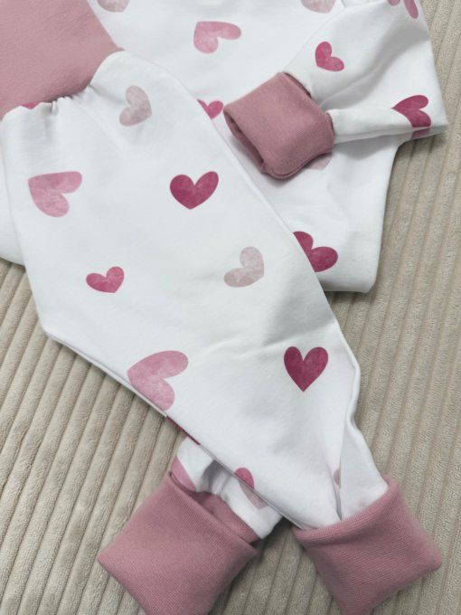 Léon Long blush tendresse et baby rose TAILLE LOUVETEAUX A PARTIR DE 52 CM