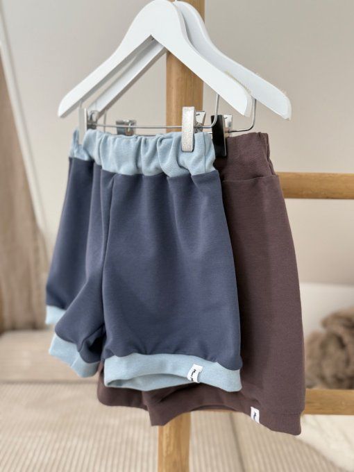 Léon ensemble court  à Mixer Motif et Uni Capsule été