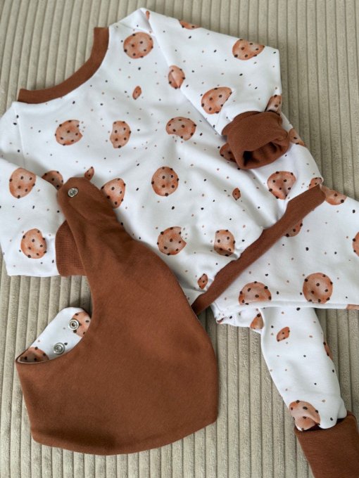 Léon ensemble long à Motif  de Noel