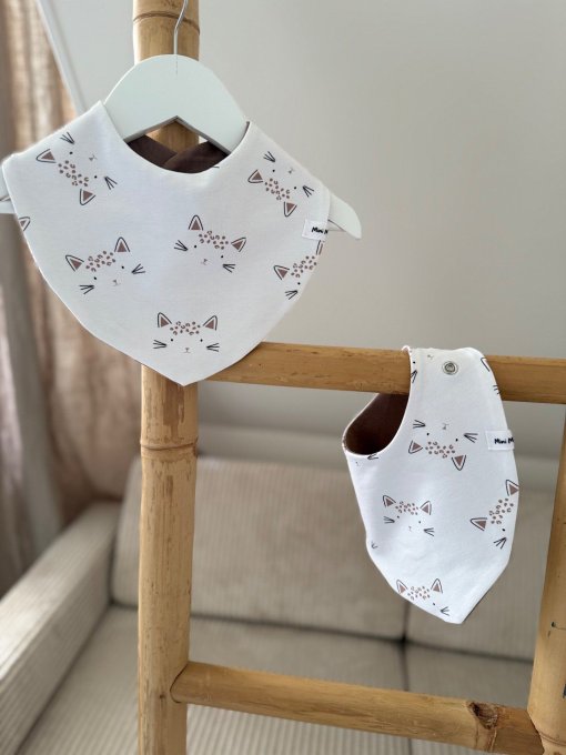 Duo Didou bavoirs Mini et Maxi Motif MEEWOO - Copie