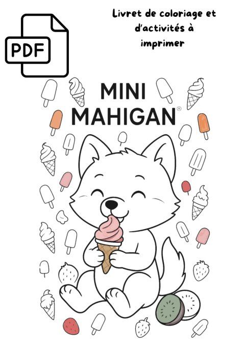 Livret de coloriage et d'activités Glace