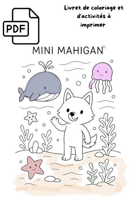 Livret de coloriage et d'activités Océan